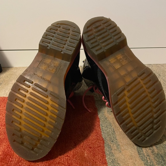 Dr Martens Black and Hot Pink Patent Leather - Picture 5 of 5